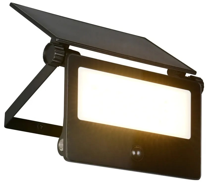 Lampa zewnętrzna ścienna LED z czujnikiem ruchu solarna (wysokość 17,5 cm) Moura – Trio