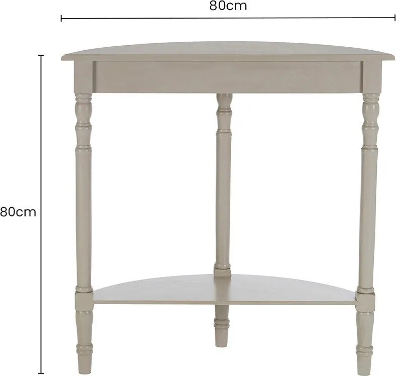 Szara konsola z litego drewna sosnowego 30x80 cm Heritage – Premier Housewares