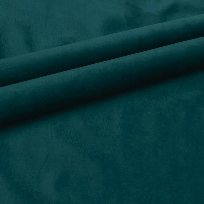 Rozkładana sofa narożna w kształcie U VENORIA 285x146 cm, petrolowa + 2 poduszki GRATIS