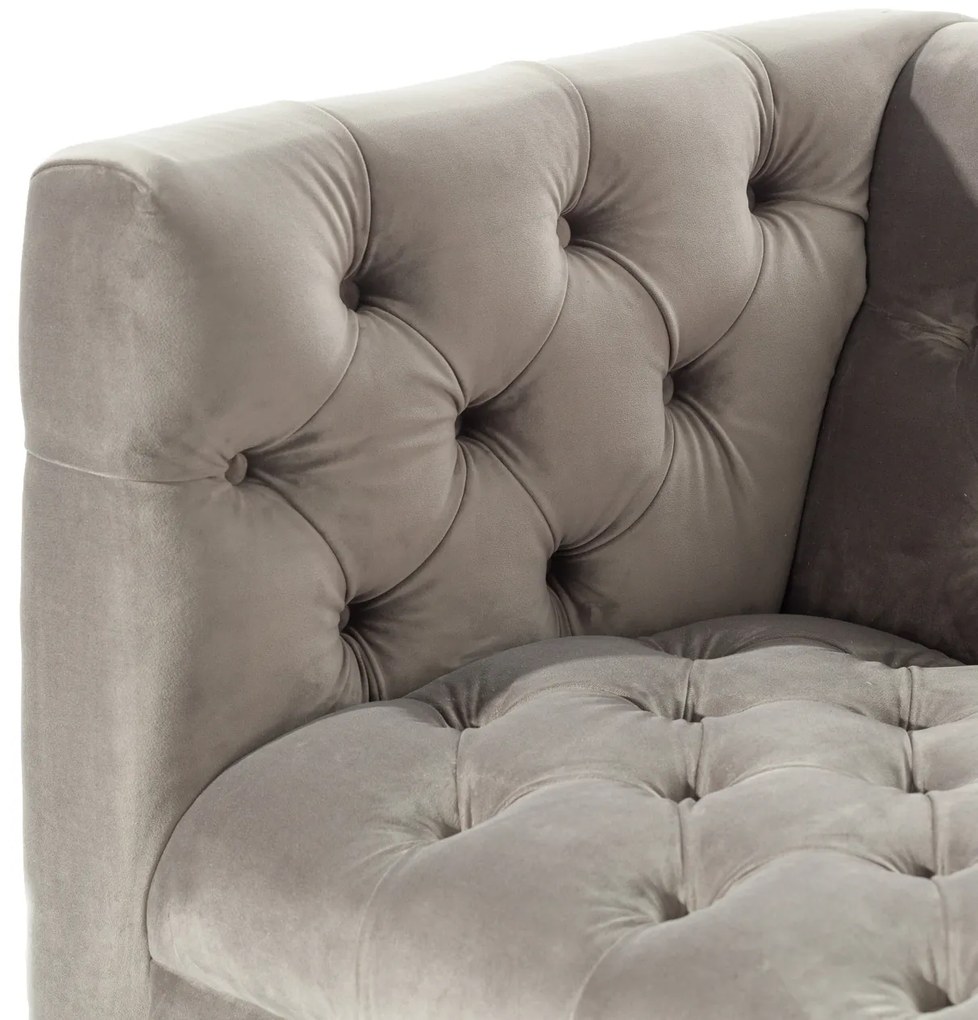 Sofa Velvet Elite grey 3-os.