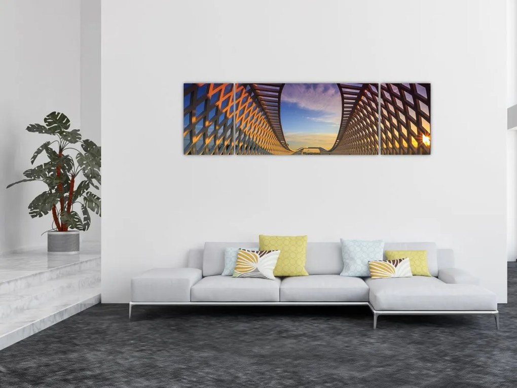 Obraz nowoczesnej architektury mostowej (170x50 cm)