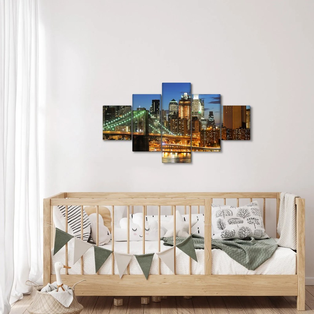 Obraz - Most z Nowym Jorkiem (125x70 cm)