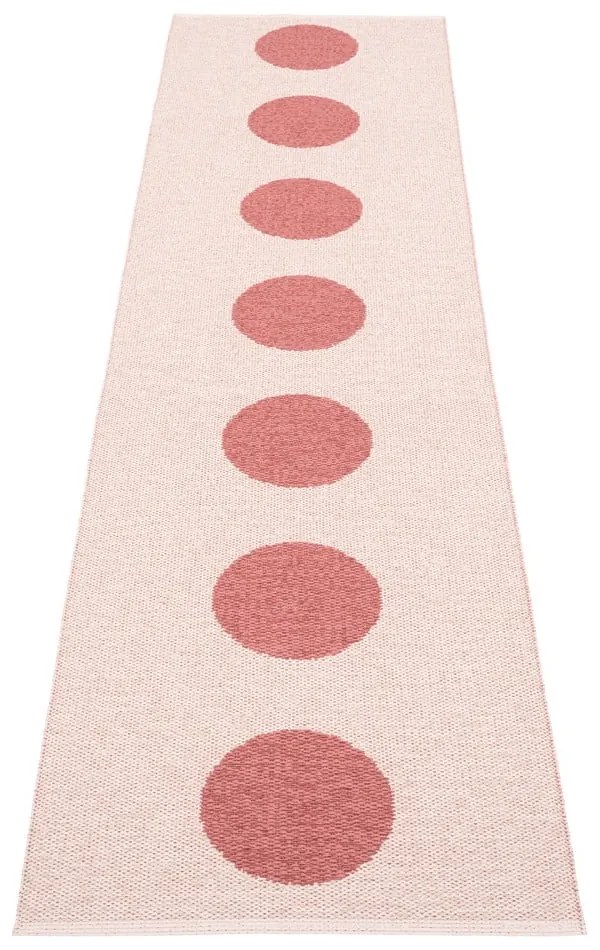 Jasnoczerwony chodnik odpowiedni na zewnątrz 70x280 cm Vera Pop Blush – Pappelina