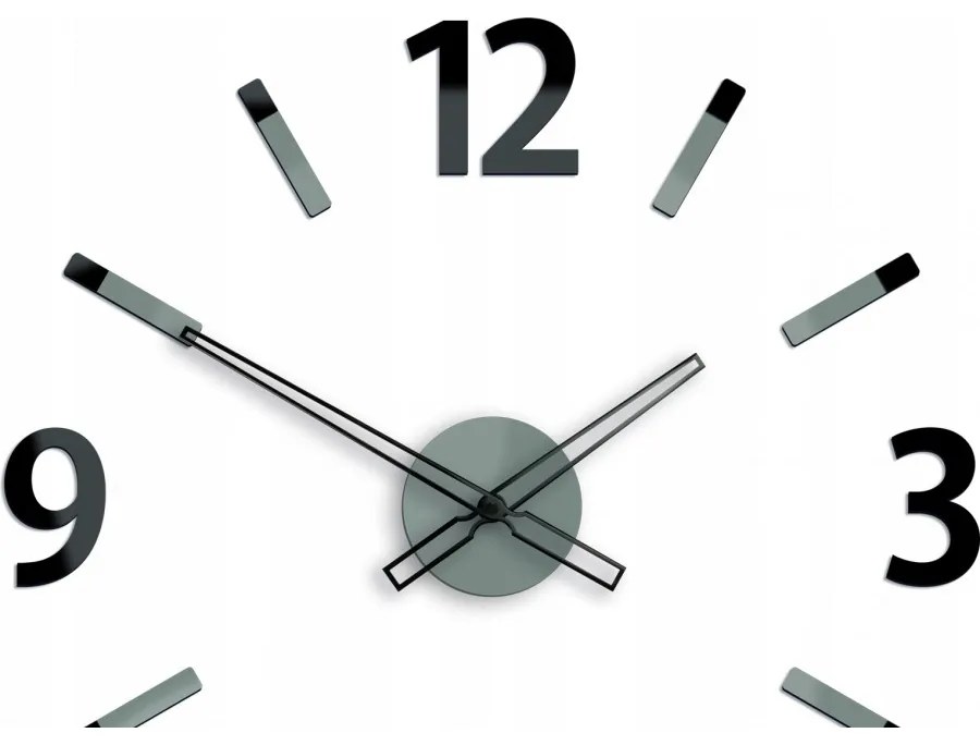 Zegar ścienny z dużymi cyframi naklejany nowoczesny do salonu sypialni loft