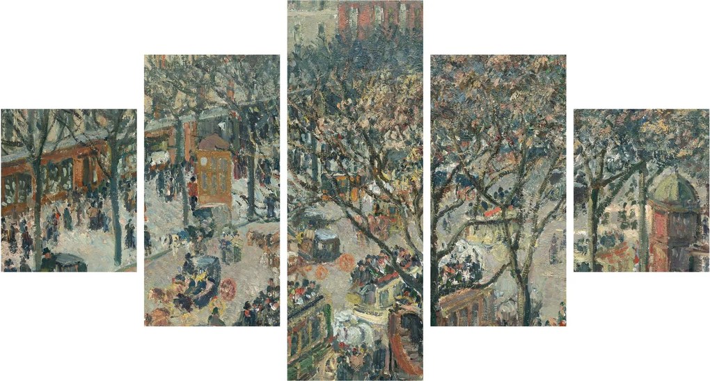 Obraz - Camille Pissarro, Boulevard des Italiens, Morning, Sunlight, reprodukcje (125x70 cm)