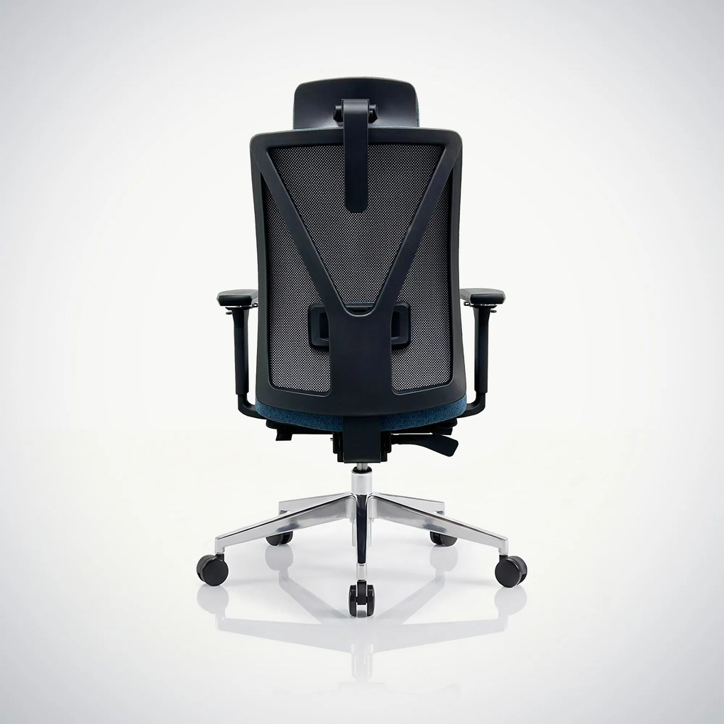 Fotel biurowy ergonomiczny ciemnoniebieski VECTOR