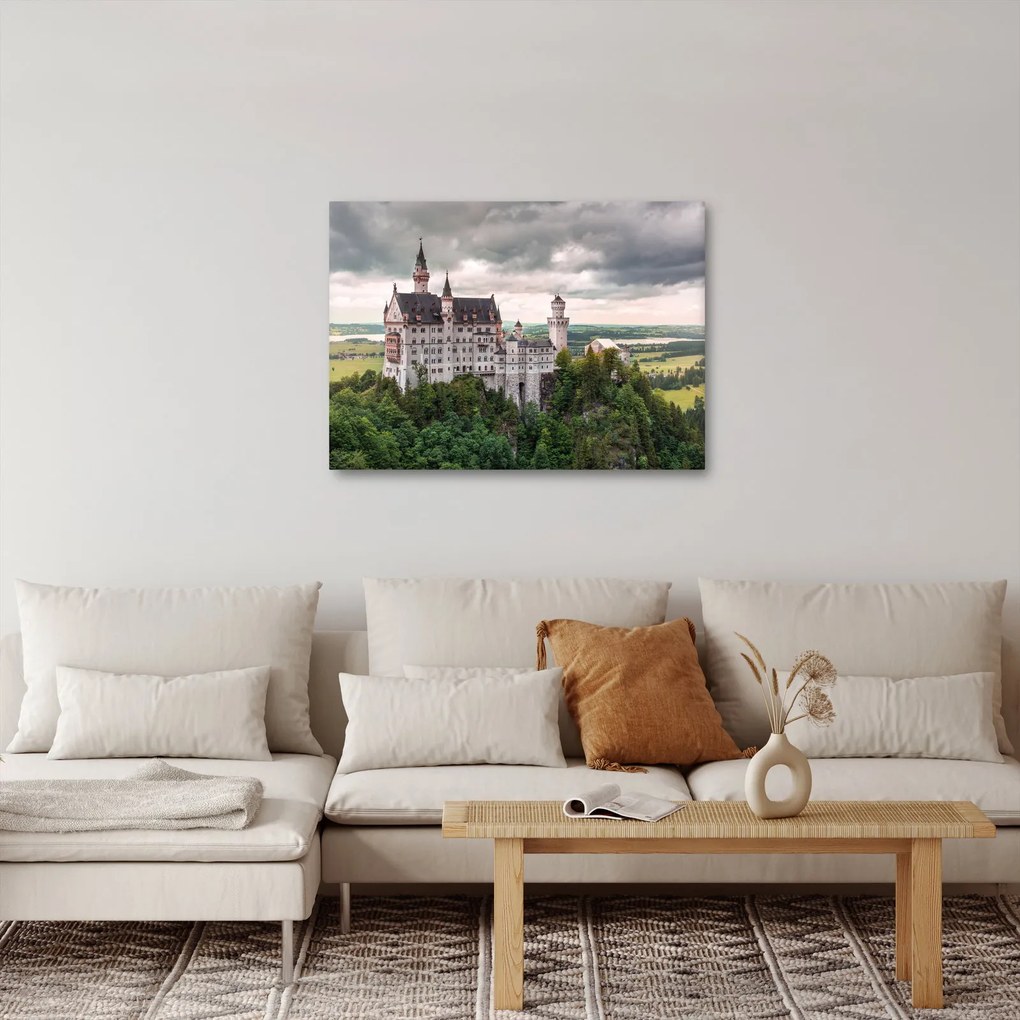 Obraz - Zamek na skałach (70x50 cm)