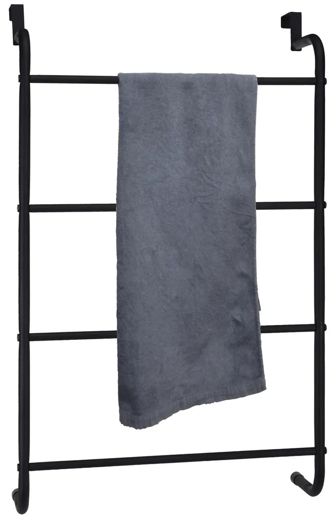 Wieszak na ręczniki metalowy, 44 x 73 cm, zawieszany na drzwi