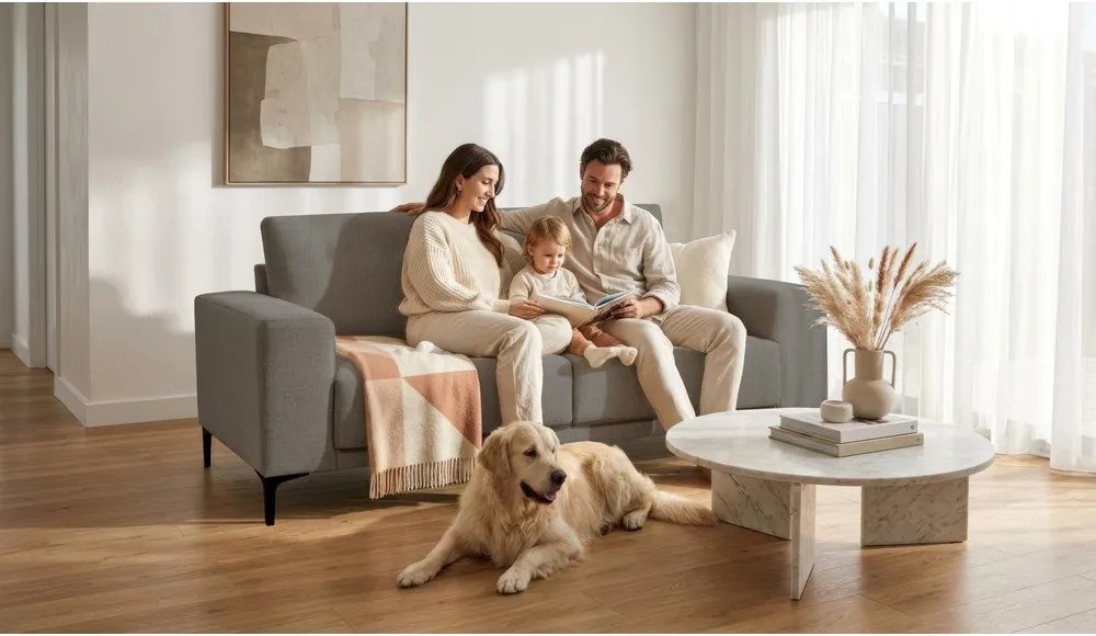 Szara sofa 164 cm Chile – Scandic