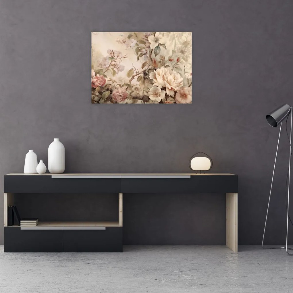 Obraz - Obraz ptaka w stylu vintage (70x50 cm)