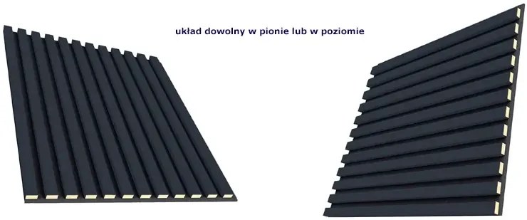 Panele akustyczne 6 szt. antracyt K3-G33