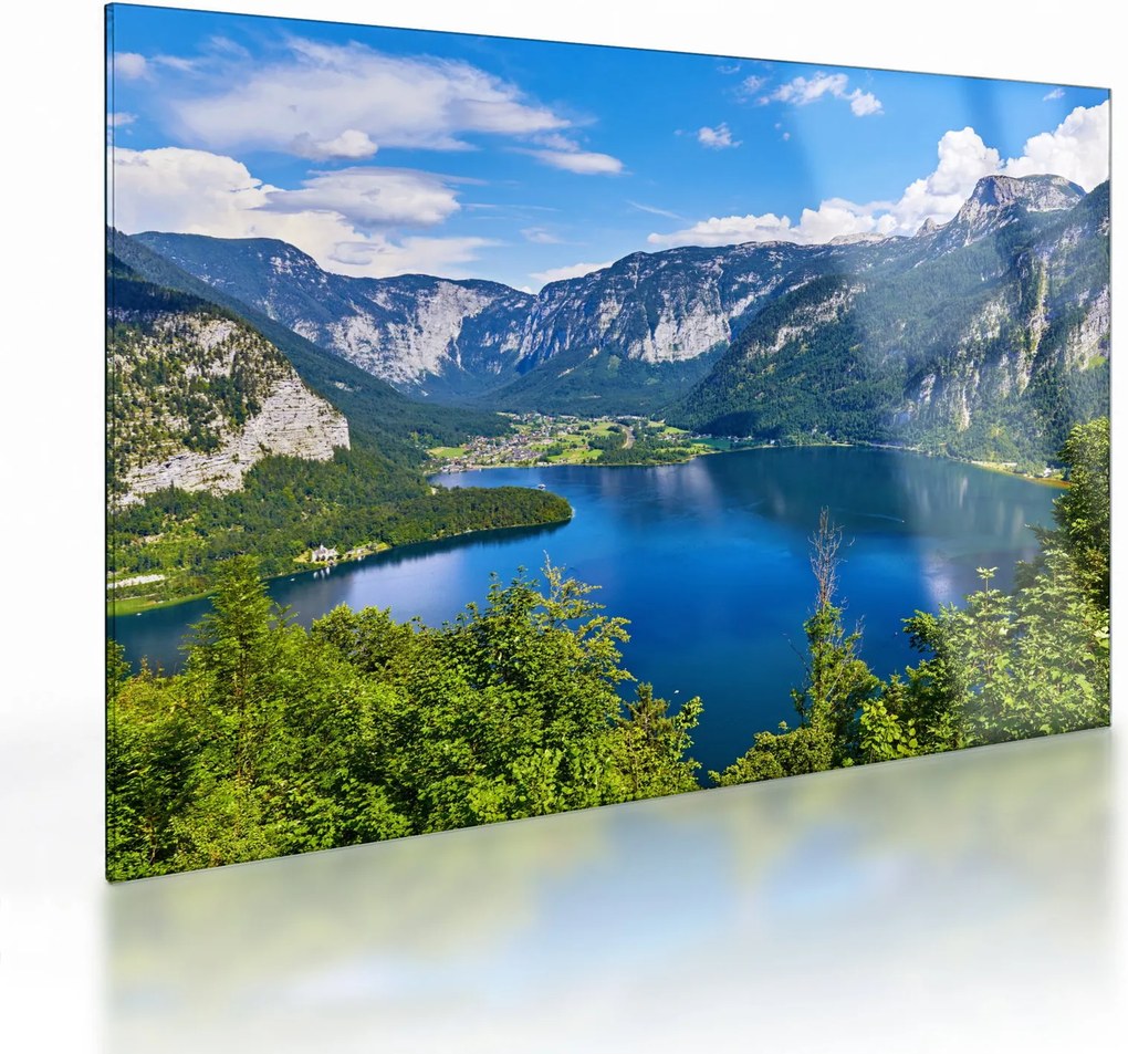 Obraz na szkle - Hallstätter See, Hallstatt, Austria (70x50 cm)