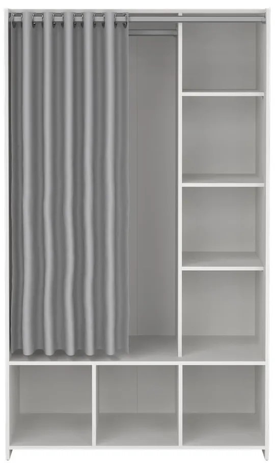 Biało-szara szafa 105x180 cm Kit – Tvilum