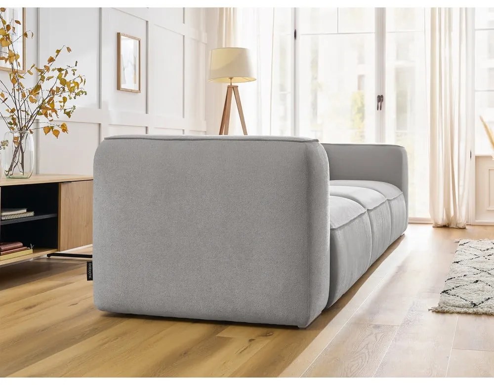 Jasnoszara sofa 345 cm Zephyr – Bobochic Paris
