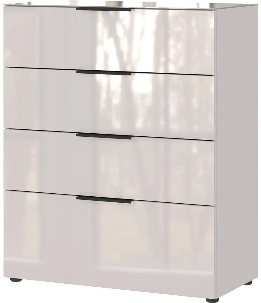 Kremowa wysoka komoda 83x102 cm Oakland – Germania