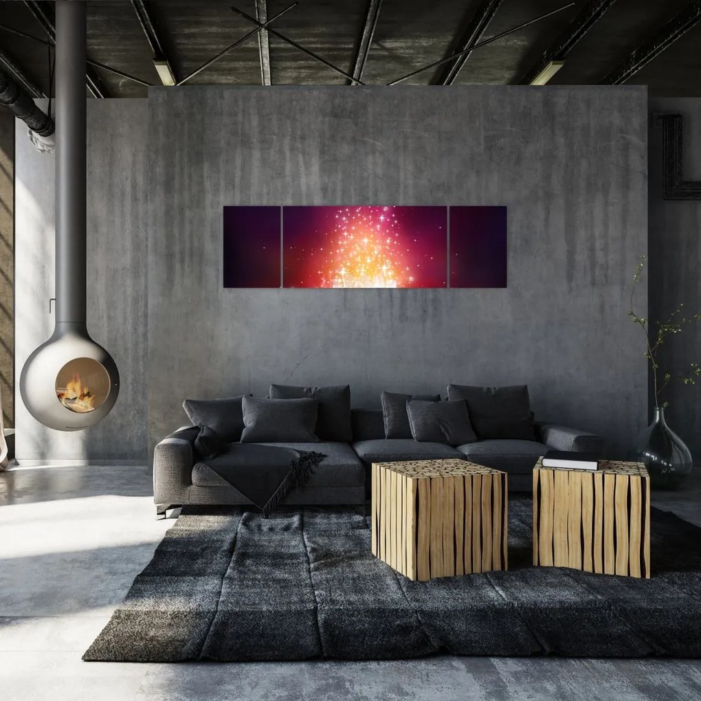 Obraz kwiatu lotosu (170x50 cm)