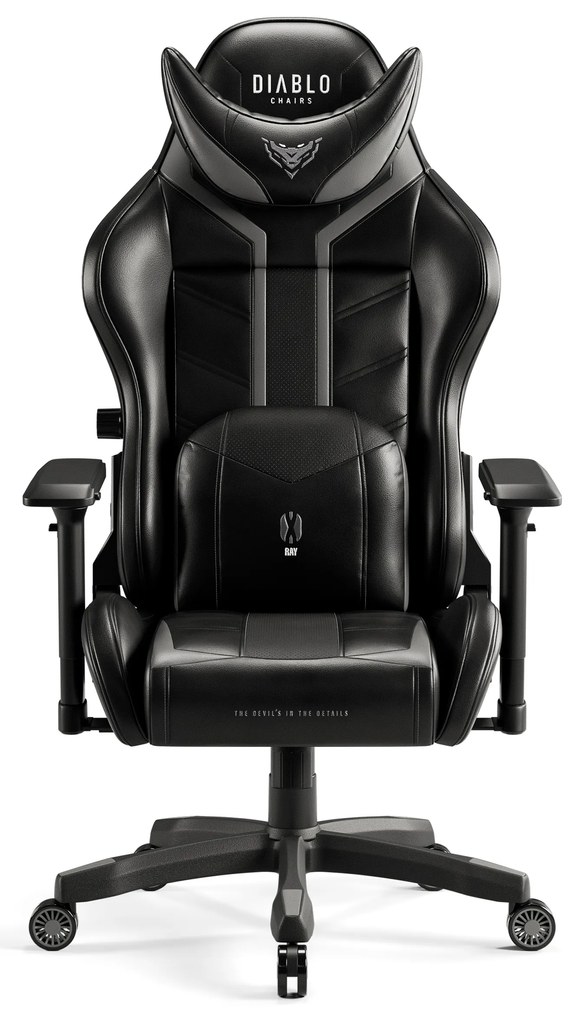 Fotel gamingowy Diablo X-Ray 2.0 King Size, czarno-szary
