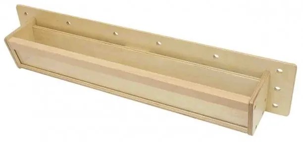 Drewniana półeczka przezroczysta ścianka 80 cm - masterkidz tablica naukowo-kreatywna stem