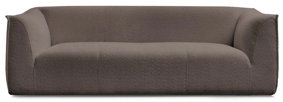Brązowa sofa z materiału bouclé 242 cm Giorgia – Bobochic Paris