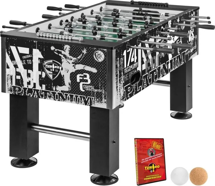 Piłkarzyki TUNIRO PRO 110 kg, czarno-białe