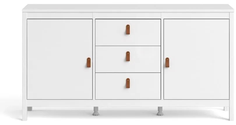 Biała niska komoda 151x80 cm Madrid – Tvilum