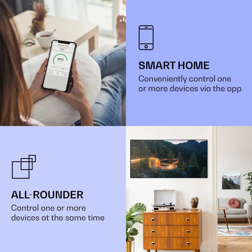 Klarstein Wonderwall Air Art Smart Panel grzewczy na podczerwień