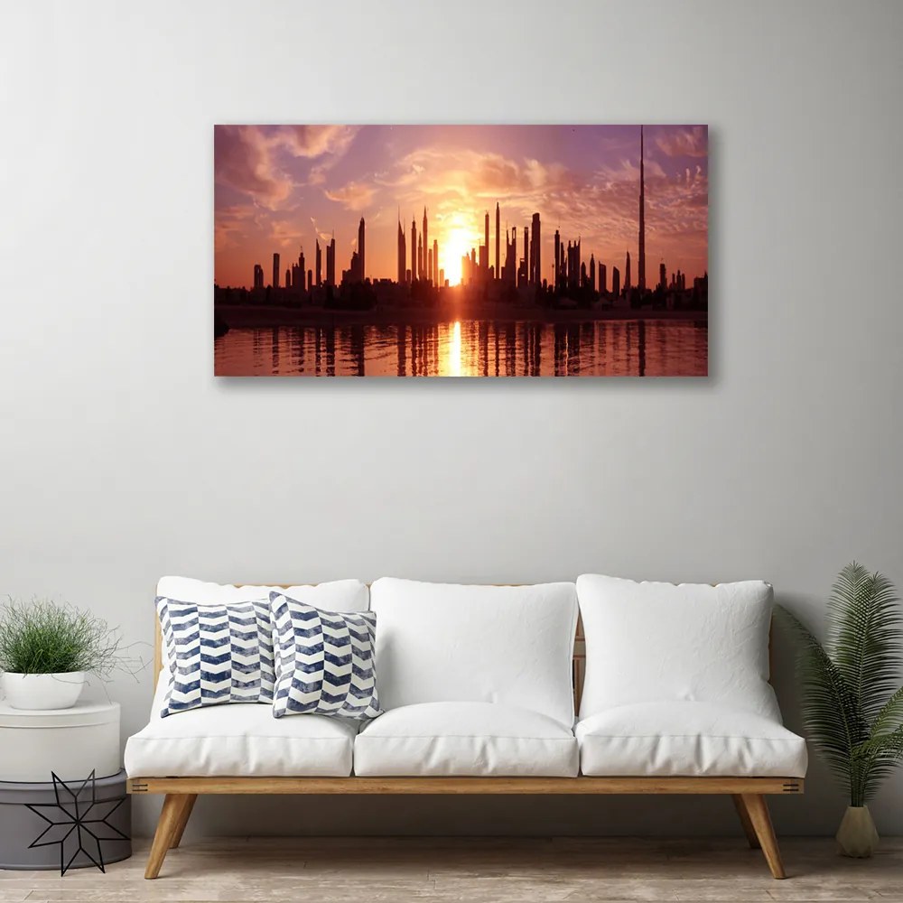 Zdjęcie na płótnie Panorama Nocnego Miasta