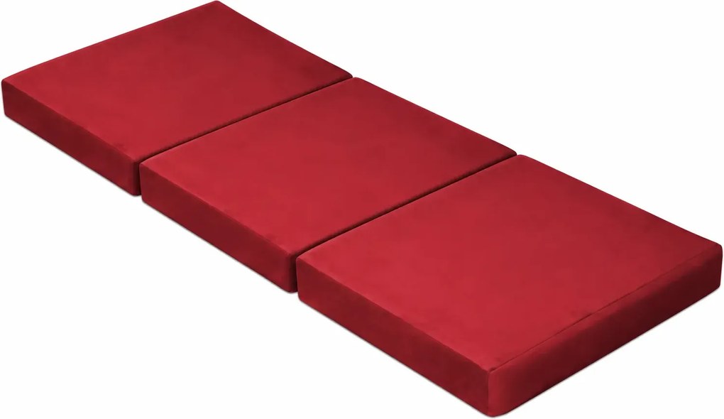 Materac 180/60 + Torba składany turystyczny tkanina Welur : Kolor tkaniny - VELVET - MG31, Rozmiar - 180/60/10, Typ tkaniny - Velvet