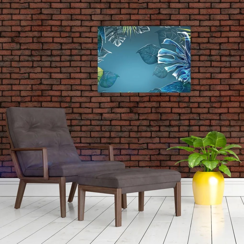 Obraz - Liście roślin tropikalnych (70x50 cm)