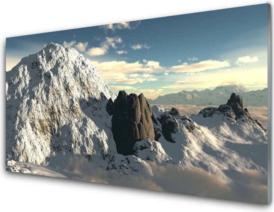Panel Szklany Majestatyczne Pasmo Górskie