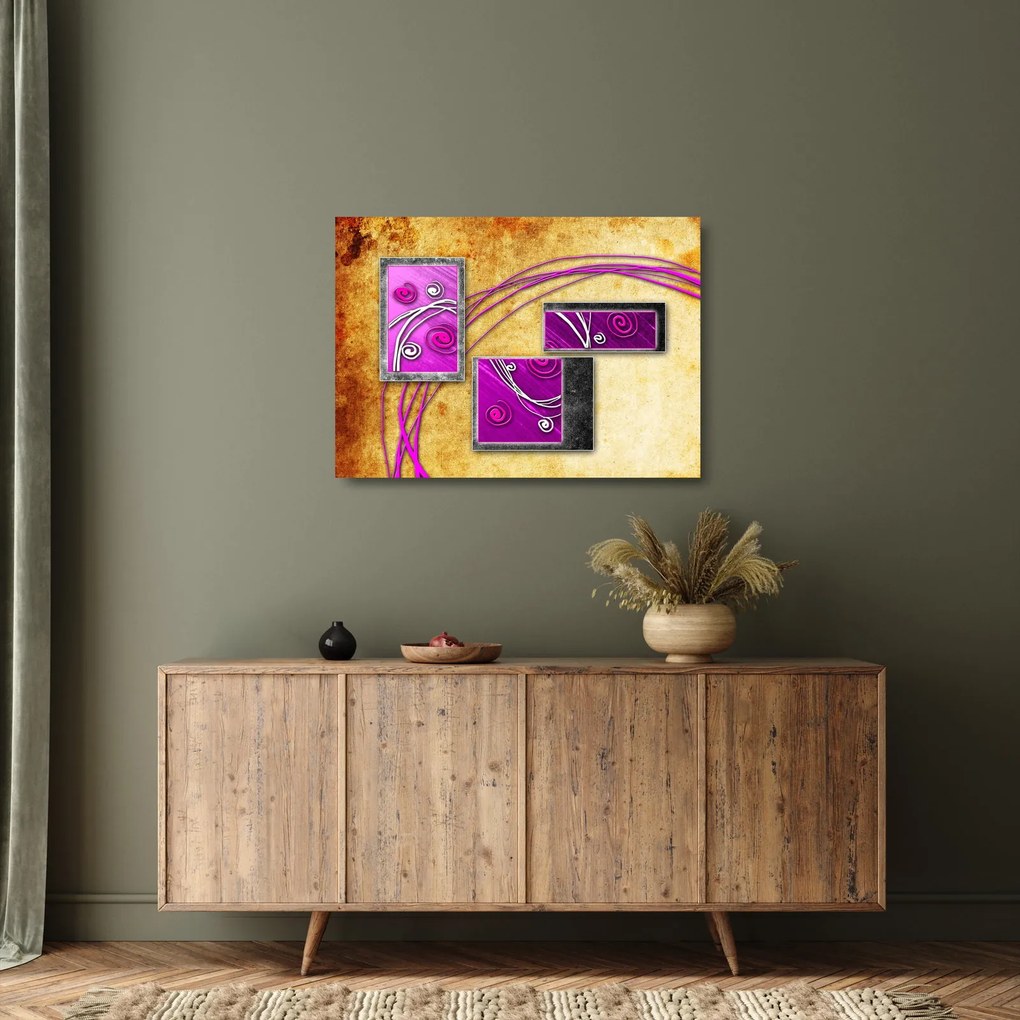 Obraz na szkle abstrakcji (70x50 cm)