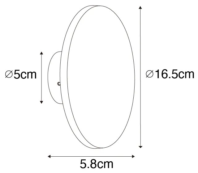 Nowoczesna lampa ścienna zewnętrzna brązowa rdza włącznie z LED IP54 - Skyf
