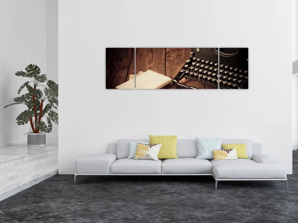 Obraz maszyny do pisania (170x50 cm)
