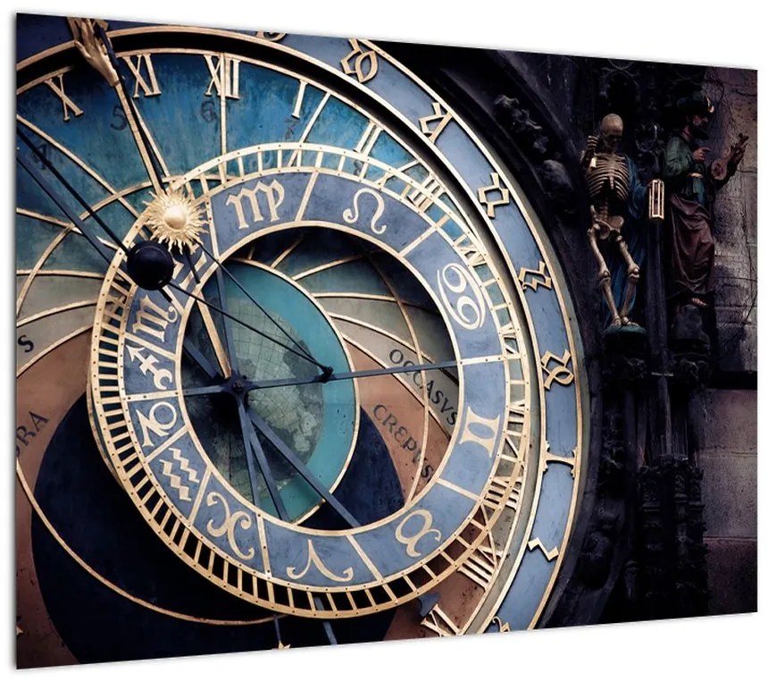 Obraz - Praski zegar astronomiczny, Praga (70x50 cm)