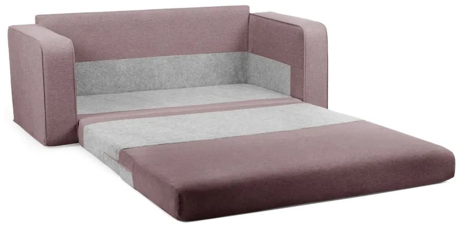 Jasnoróżowa rozkładana sofa 160 cm Come – Bobochic Paris