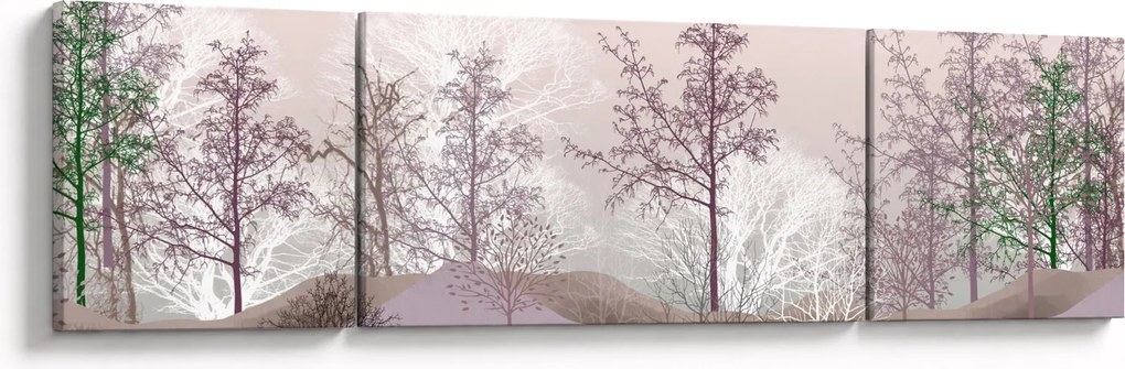 Obraz lasu (170x50 cm)
