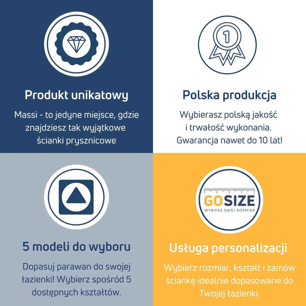 Ścianka prysznicowa WALK IN FIX artystyczna owalna transparentna 8 mm Arte Frozen Oval MASSI | Różne rozmiary : Kolor profili kabiny - chrom / srebrny, Szerokość ścianki - 110 cm , Typ montażu - WALK in FIX (Do ściany)