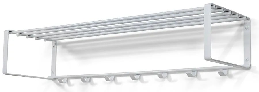 Biały metalowy wieszak ścienny z półką 100 cm Rex – Spinder Design