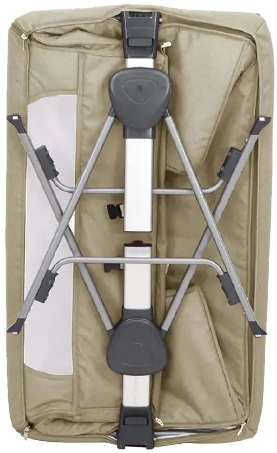 Dostawka do łóżka dla niemowlaka z półeczką taupe G5-C50