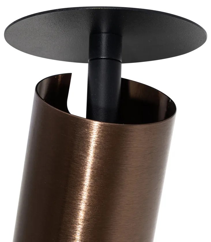 Nowoczesny natynkowy reflektor ciemny brąz GU10 50 mm - Chels Nowoczesny Oswietlenie wewnetrzne