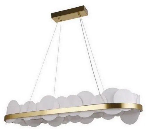 Lampa LED 50W 230V 3000-6500K złota z ściemniaczem i DO