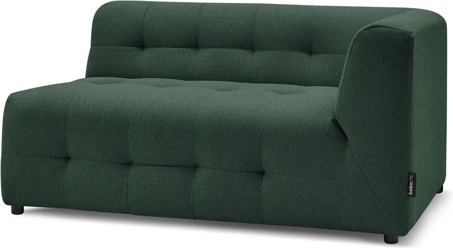 Ciemnozielony moduł sofy (prawostronny) Kleber – Bobochic Paris