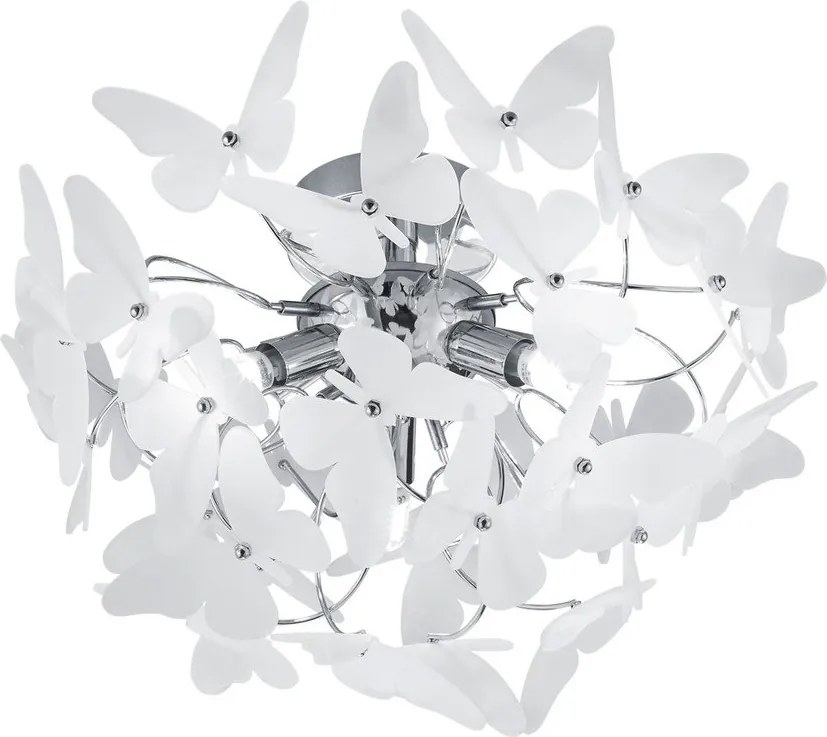 Lampa dziecięca z plastikowym kloszem ø 45 cm Butterfly – Reality