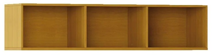 Biblioteka INTEGRO z półkami, niższa, 465 x 1750 x 400 mm, 3 półki, czereśnia