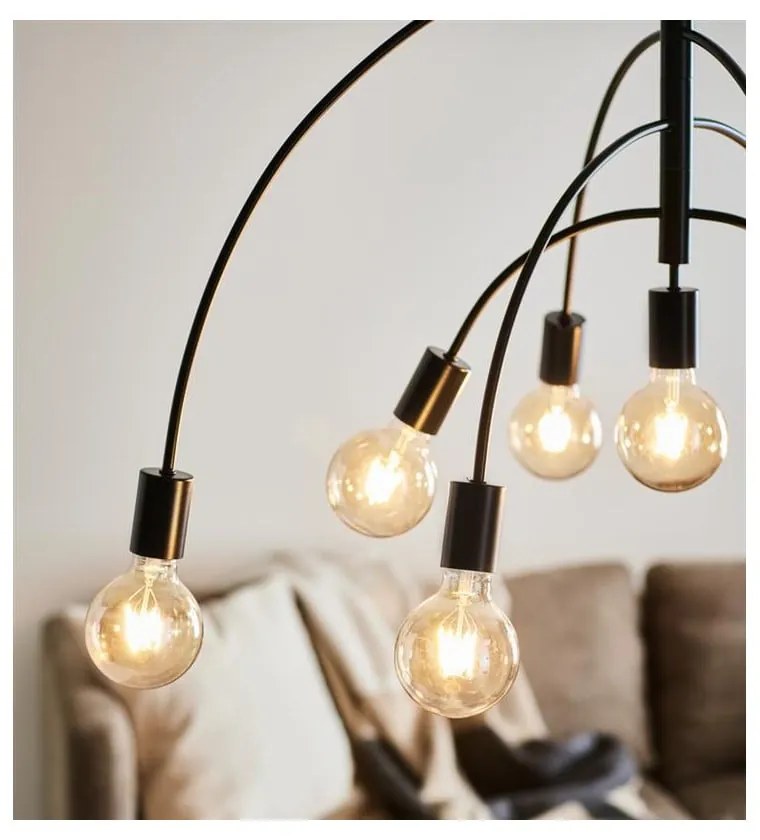 Czarna lampa wisząca Markslöjd Lavello, szer. 94,5 cm
