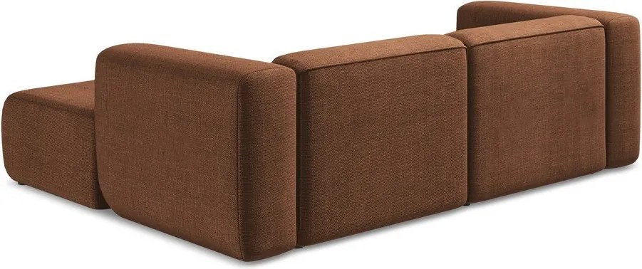 Narożnik (prawostronny/z szezlongiem) w kolorze terakoty Ekahi – Makamii