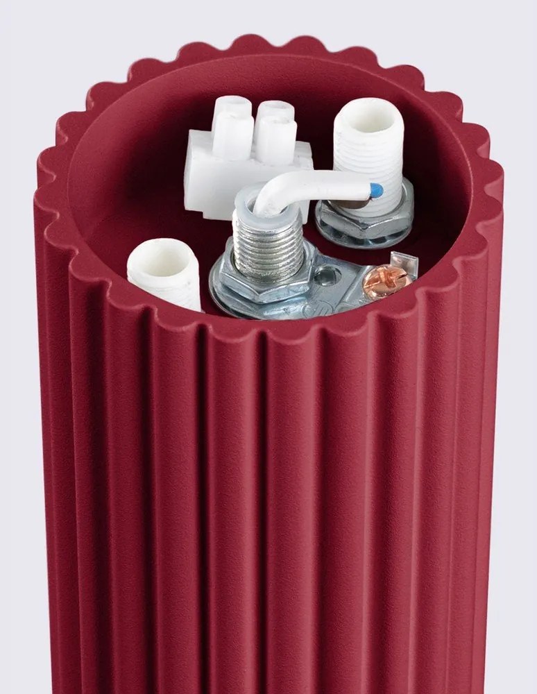 Bordowa lampa sufitowa ze szklanym kloszem ø 12 cm Orbital – Sollux