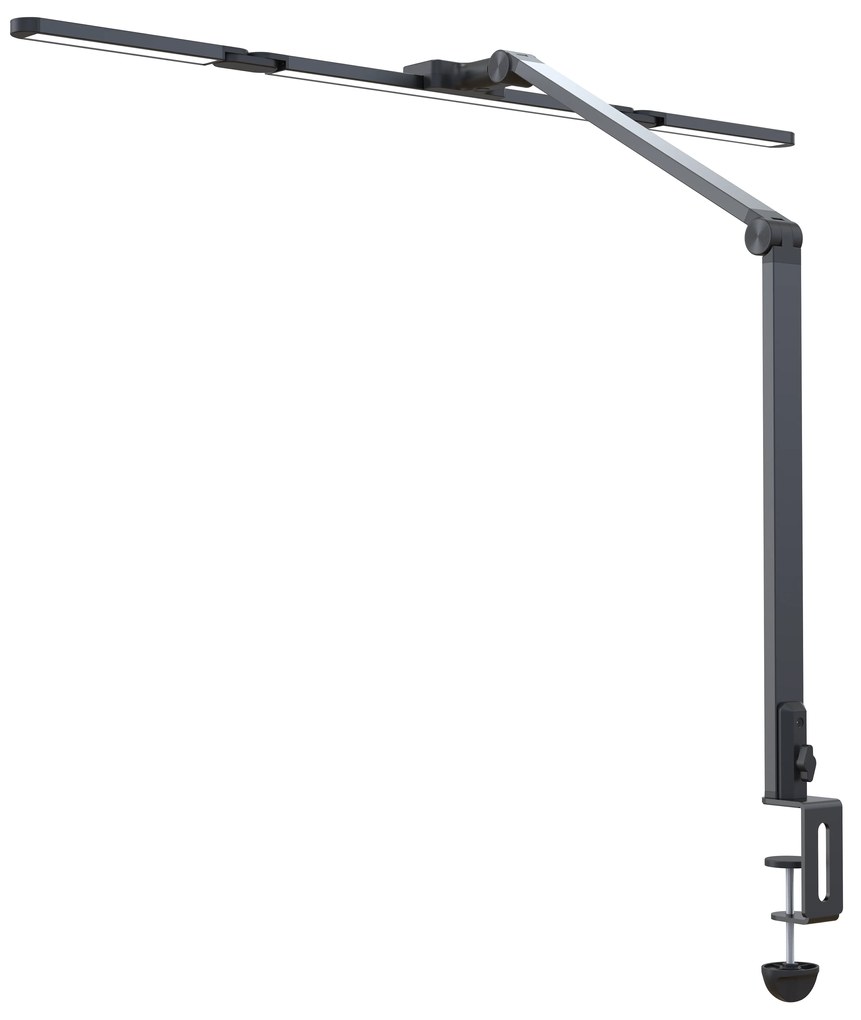 Lampa LED na biurko CLARIO, zacisk, pilot zdalnego sterowania