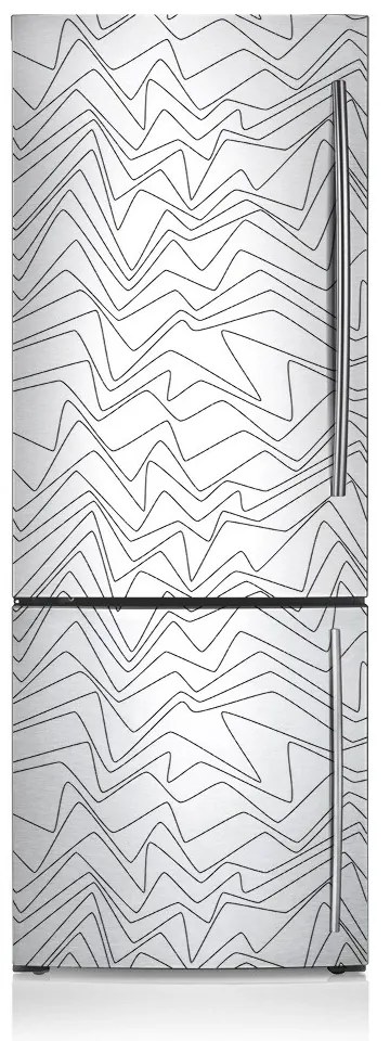 Osłona dekoracyjna na lodówkę Nieregularne linie