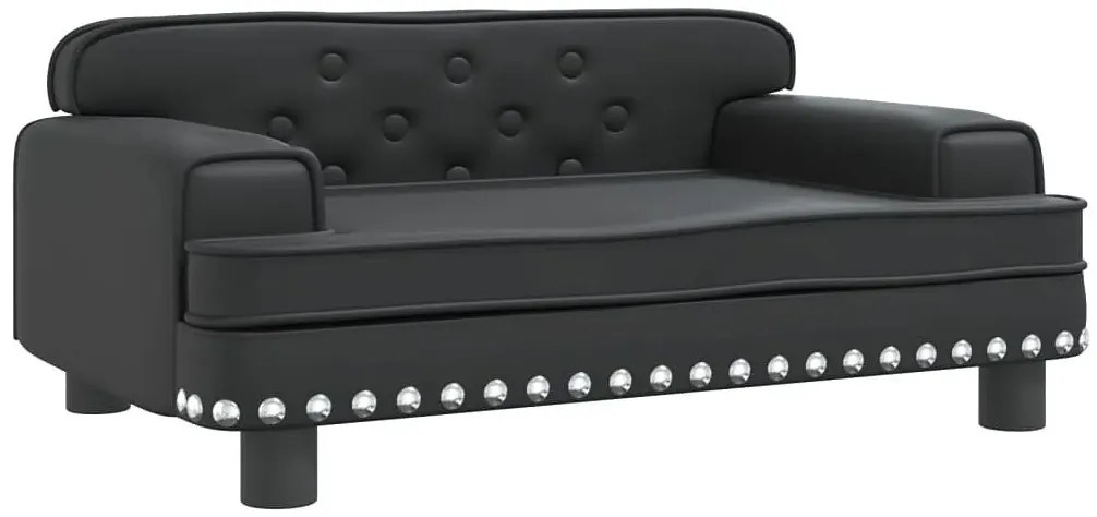 Minimalistyczna czarna kanapa dla dzieci N9-S27